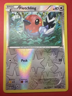 Pokemon TCG Fletchling XY Steam Siege 94/114 Reverse Holo Common Card Cute - Image 1