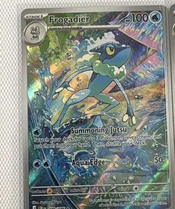 Frogadier 089/086 IR Holo NM Pokemon Card ME04 Chaos Rising - Image 1