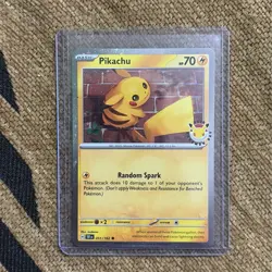 Pikachu (Pokemon Day 2026) Common Miscellaneous Cards & Products 051/162 NM - Image 1