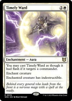 MTG - Timely Ward - WOE Commander - Magic the Gathering - Image 1