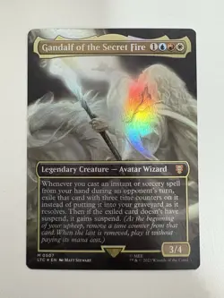 Gandalf of the Secret Fire Foil Borderless MTG Magic Gathering Card NM Mint LTC - Image 1