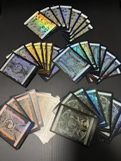 MTG Basic Lands FOIL x40 Full Art Set of 8 Each Phyrexia All Will Be One - Image 1