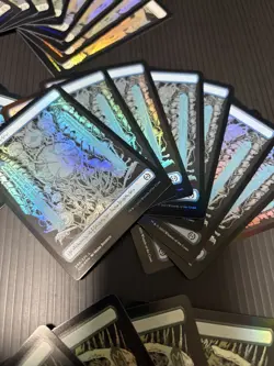 MTG Basic Lands FOIL x40 Full Art Set of 8 Each Phyrexia All Will Be One - Image 5