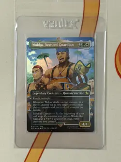 Final Fantasy MTG Wakka Devoted Guardian Chocobo Track Foil Borderless Promo 477 - Image 2