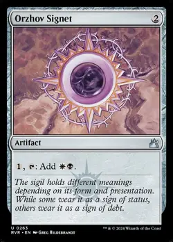 [MTG] Orzhov Signet (0263) (RVR) LP-HP - Image 1