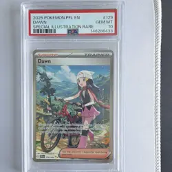 Pokemon TCG Dawn 129/094 Me02: Phantasmal Flames Holo SIR PSA 10 EN - Image 1