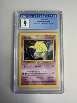 Drowzee- Pokemon (1999) - Base Set - Unlimited - 49/102 CGC 9 - Image 1