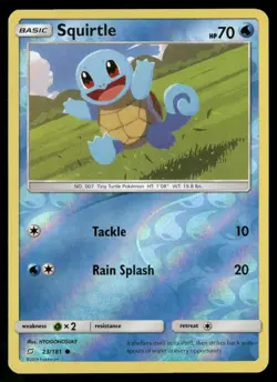 Squirtle 23/181 Common Team Up Pokemon Reverse Holo NM/M - Image 1