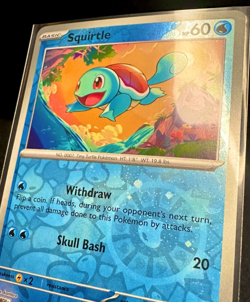 Squirtle 007/165 Scarlet & Violet 151 Reverse Cosmos Holo Pokemon TCG Card NM - Image 4