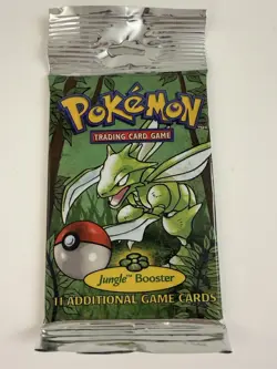 1999 Pokemon WOTC Unlimited Jungle Booster Pack Factory sealed long Scyther 742818061384 - Image 1