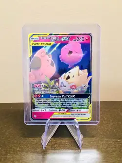 Pokemon TCG Togepi & Cleffa & Igglybuff GX 143/236 Ultra Rare Holo Sm-Cosmic - Image 1