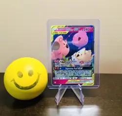 Pokemon TCG Togepi & Cleffa & Igglybuff GX 143/236 Ultra Rare Holo Sm-Cosmic - Image 2