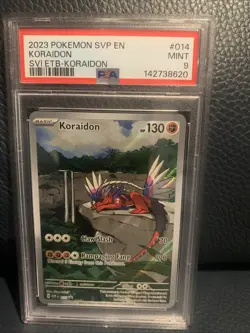 2023 Pokemon SVP Scarlet & Violet ETB Promo #014 Koraidon PSA 9 - Image 1