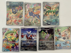 Pokemon Assorted Lot of Scarlet and Violet & Mega Evolution Illustration Rares - Image 1