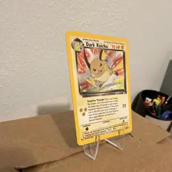 Pokemon TCG Dark Raichu 83/82 Team Rocket Holo 2000 English 70 HP - Image 3