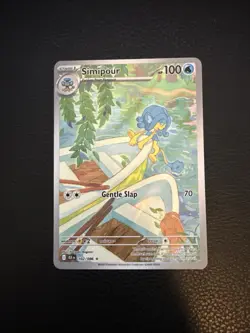 Simipour 102/086 Pokemon TCG SV: Black Bolt NM - Image 1
