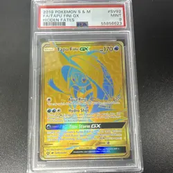 The Pokemon Company Tapu Fini GX SV92/SV94 Hidden Fates Shiny Vault Holo PSA 9 - Image 1