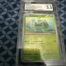 Pokemon 2023 Bulbasaur Scarlet & Violet 151-001/165 CGC 5.5 - Image 3