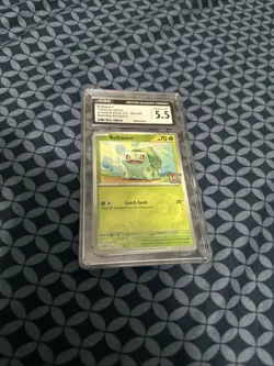 Pokemon 2023 Bulbasaur Scarlet & Violet 151-001/165 CGC 5.5 - Image 4