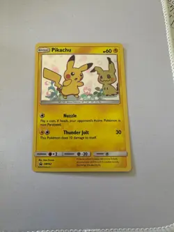 2019 Pokemon Sun & Moon Promo Holofoil Pikachu SM162 - Image 1