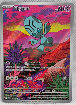 Elgyem 120/086 Illustration Rare Pokemon TCG SV: Black Bolt - Image 1
