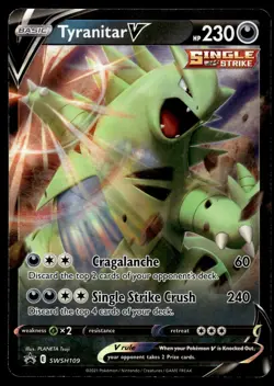 Tyranitar V SWSH109 Holo Promo Sword & Shield Promo Pokemon Near Mint - Image 1