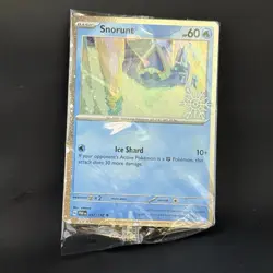 Pokemon Snorunt 037/182 Sealed Holiday Snowflake Stamp Stamped Cosmos Promo - Image 1