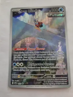2023 Pokemon Scarlet & Violet BLACK STAR PROMO IRON BUNDLE FULL ART HOLO 66! NM - Image 1