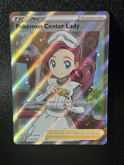 Pokemon TCG Pokemon Center Lady Vivid Voltage 185/185 Holo Full Art - MINT - #2 - Image 1