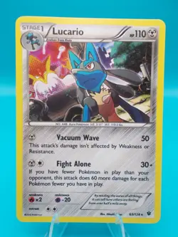 Lucario 63/124 Fates Collide Pokemon TCG Holo Lightly Played - Image 1