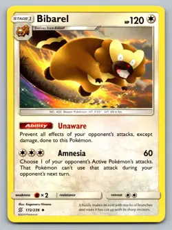 Pokemon TCG SM - Unified Minds Bibarel 172/236 - Image 1