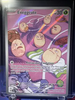 Pokemon Exeggcute 192/191 Sv08: Surging Sparks Illustration Rare. NM - Image 1