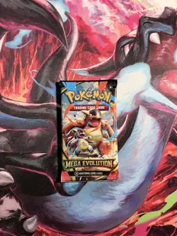 Pokemon Mega Evolution Booster Pack Sealed English Mega Evolution - Image 1