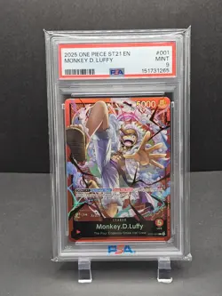One Piece St21 English Monkey D Luffy Alternate Art Psa 9 - Image 1