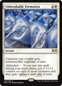 [1x] Unbreakable Formation - Near Mint, English - Ravnica Allegiance MTG Magic - Image 1