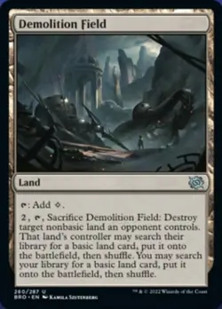 [1x] Demolition Field - Near Mint, English - The Brothers' War MTG Magic - Image 1