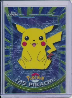 2000 TOPPS CHROME POKEMON T.V. #25 PIKACHU - Image 1