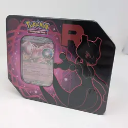 Pokemon Team Rocket Mewtwo Tin Sealed Destined Rivals TCG In Hand Ships Same Day - Image 1