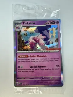 Pokemon Tinkaton 105/193 Paldea Evolved GameStop Stamped Holo Promo SEALED M - Image 1
