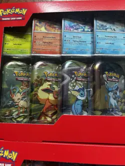 Pokemon TCG Prismatic Evolutions Costco 8 Mini-Tin w Promo Cards 2 Pack - Image 4