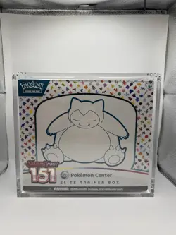 Pokemon Elite Trainer Box ETB Acrylic Magnetic Display Storage Case - UV Resist - Image 1