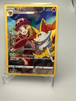 2022 TCG Pokemon #TG01 Braixen TG01/TG30 Holo Silver Tempest Trainer Gallery - Image 1