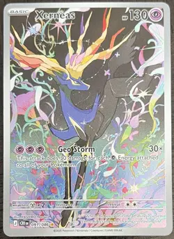 Xerneas 091/086 Crown Zenith Illustration Rare Full Art Holo English 2023 - Image 1
