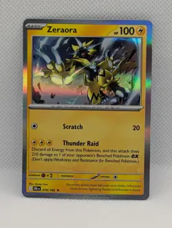 ZERAORA 078/182 R DESTINED RIVALS POKEMON HOLO NM/M - Image 1
