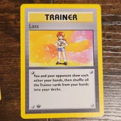 The Pokemon Company Lass 1st Edition Base Set Shadowless 075/102 English - Image 1