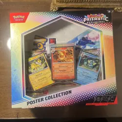 3 Pokemon TCG SV8.5 Prismatic Evolutions Poster Collection Box Factory Sealed - Image 1