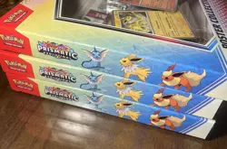 3 Pokemon TCG SV8.5 Prismatic Evolutions Poster Collection Box Factory Sealed - Image 2