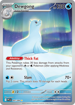 Dewgong 097/094 Illustration Rare Phantasmal Flames Pokemon NM/M - Image 4