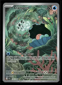 Clamperl 195/182 Illustration Rare Destined Rivals Pokemon NM/M - Image 1