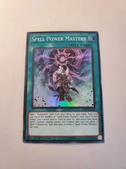 Yugioh - Spell Power Mastery SR08-EN022 NM 1st ed Super Rare - Image 1